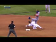 Dodgers Chase Utley Breaks Mets Ruben Tejeda’s Leg