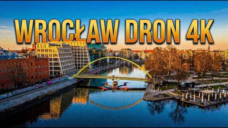 Drone Flight Over Warsaw Poland